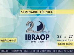 20 ANOS DO IBRAOP: Esto abertas as inscries para Seminrio Tcnico