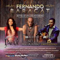 30 FESTIVAL DE INVERNO: Lounge Fernando Baracat - Paula Fernandes