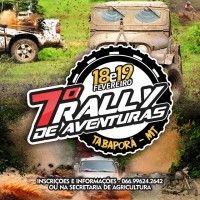 INSCRIES: 7 Rally de Aventuras de Tabapor que acontece dias 18 e 19 de fevereiro est com inscries abertas