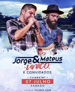 DESTAQUE: Jorge e Mateus voltam a Cuiab com show 'nico'