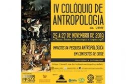 EVENTO: IV Colquio de Antropologia discute impacto das pesquisas