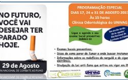 CAMPANHA: Univag realiza campanha de Combate ao Fumo